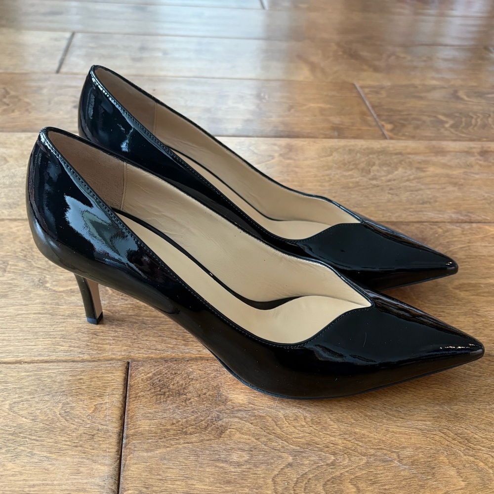 M. Gemi Rivista Black Patent Pumps 40 / US 9